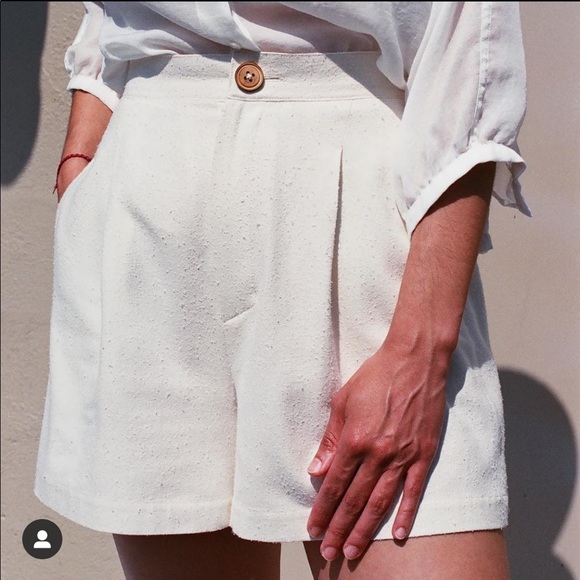 Na Nin Pants - Na Nin Oliver Raw Silk Shorts